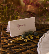 Marble Winter Berry Decorations and Card Holders Pair - Multi