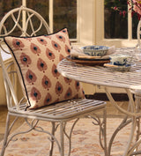 Ocellus Cushion Cover - Natural/Red