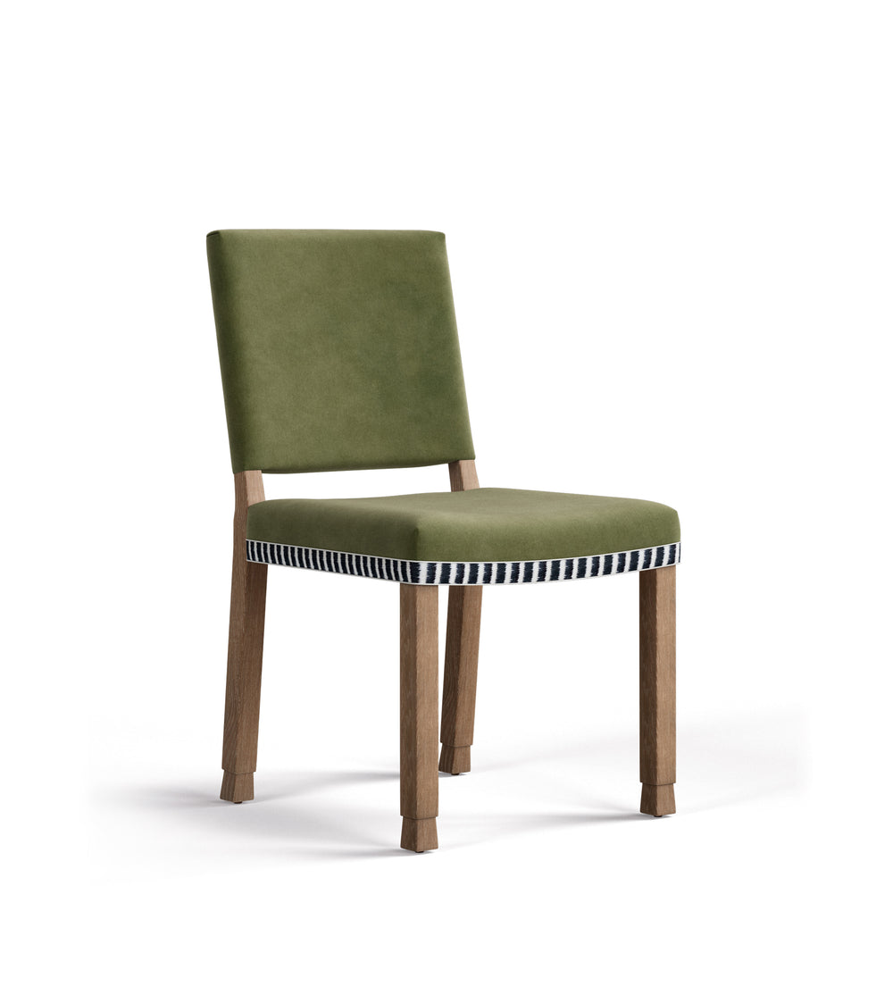 Abbey Velvet Dining Chair - Spruce