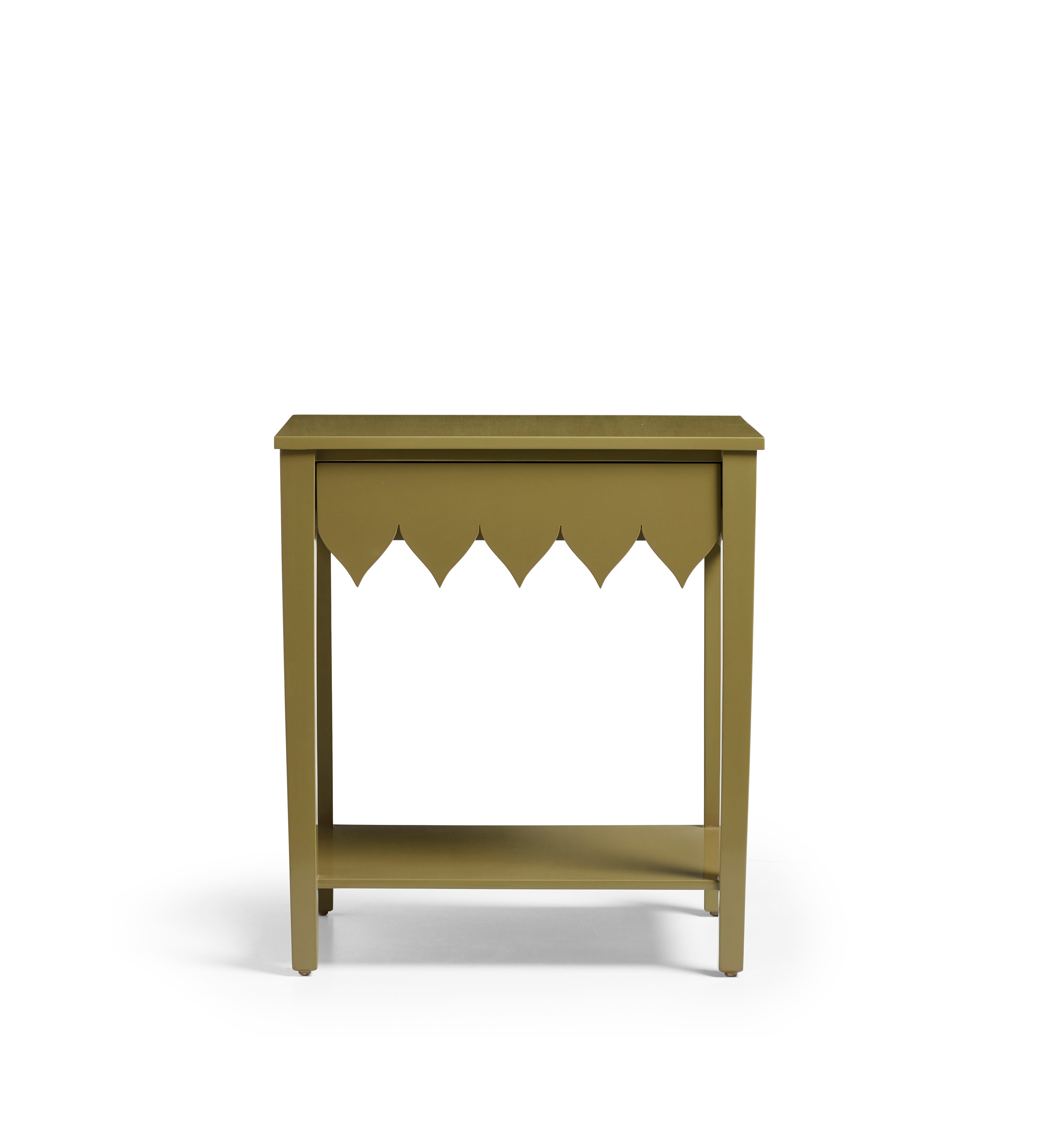 Acutus Bedside Table - Lichen | OKA
