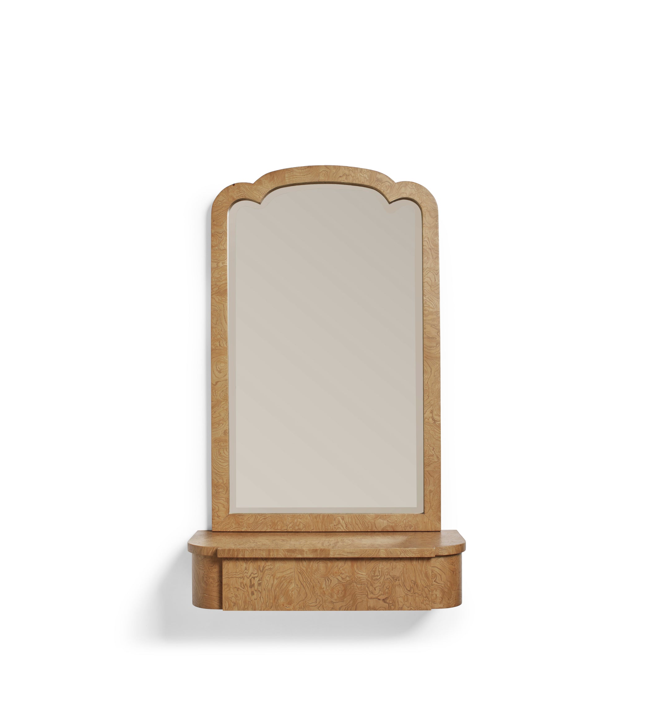 Ada Console Mirror - Warm Burl