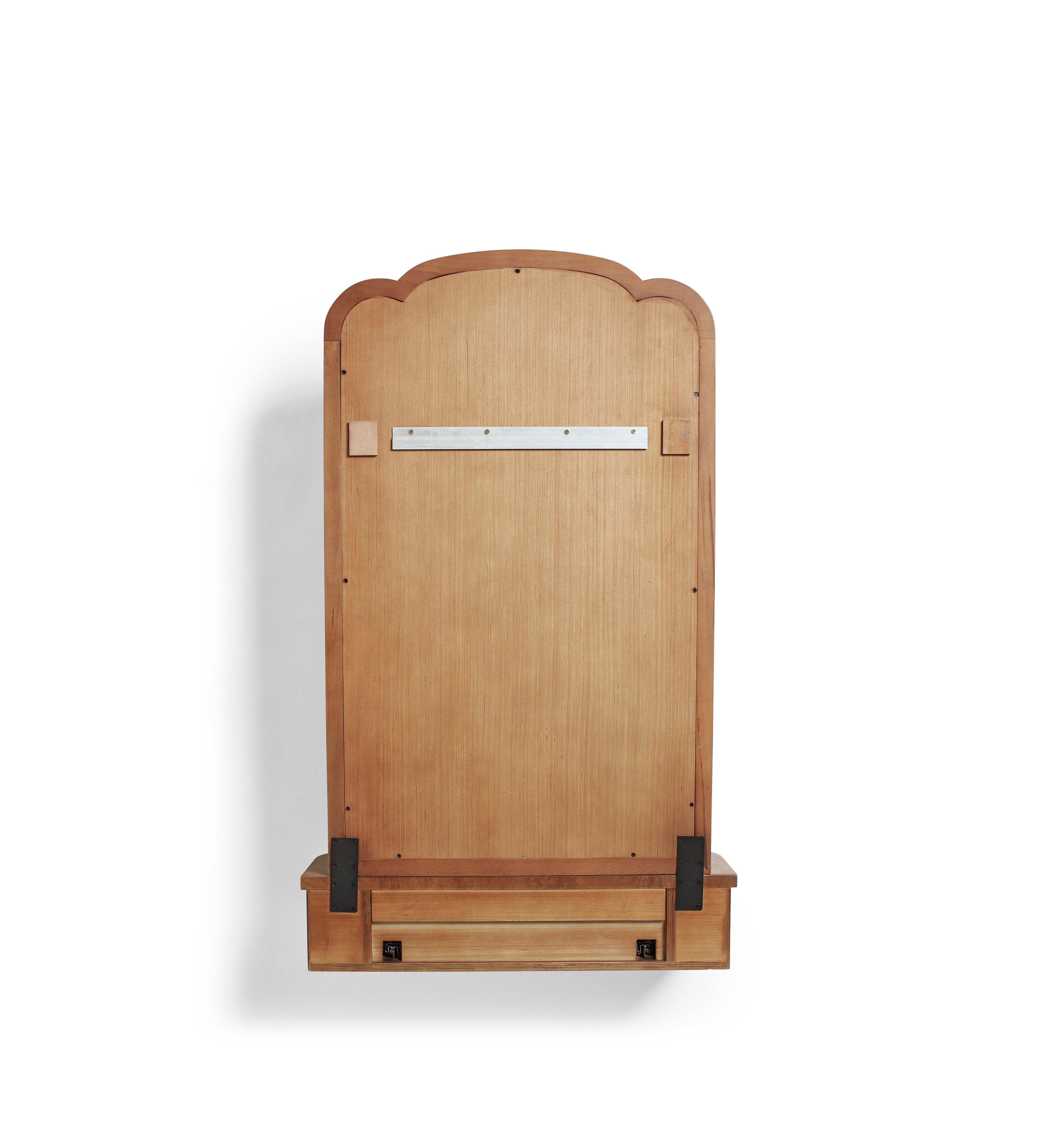 Ada Console Mirror - Warm Burl