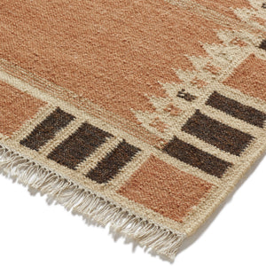 Oka Rust Rug Alarik Rug 244x305cm - Aged Terracotta Red | OKA