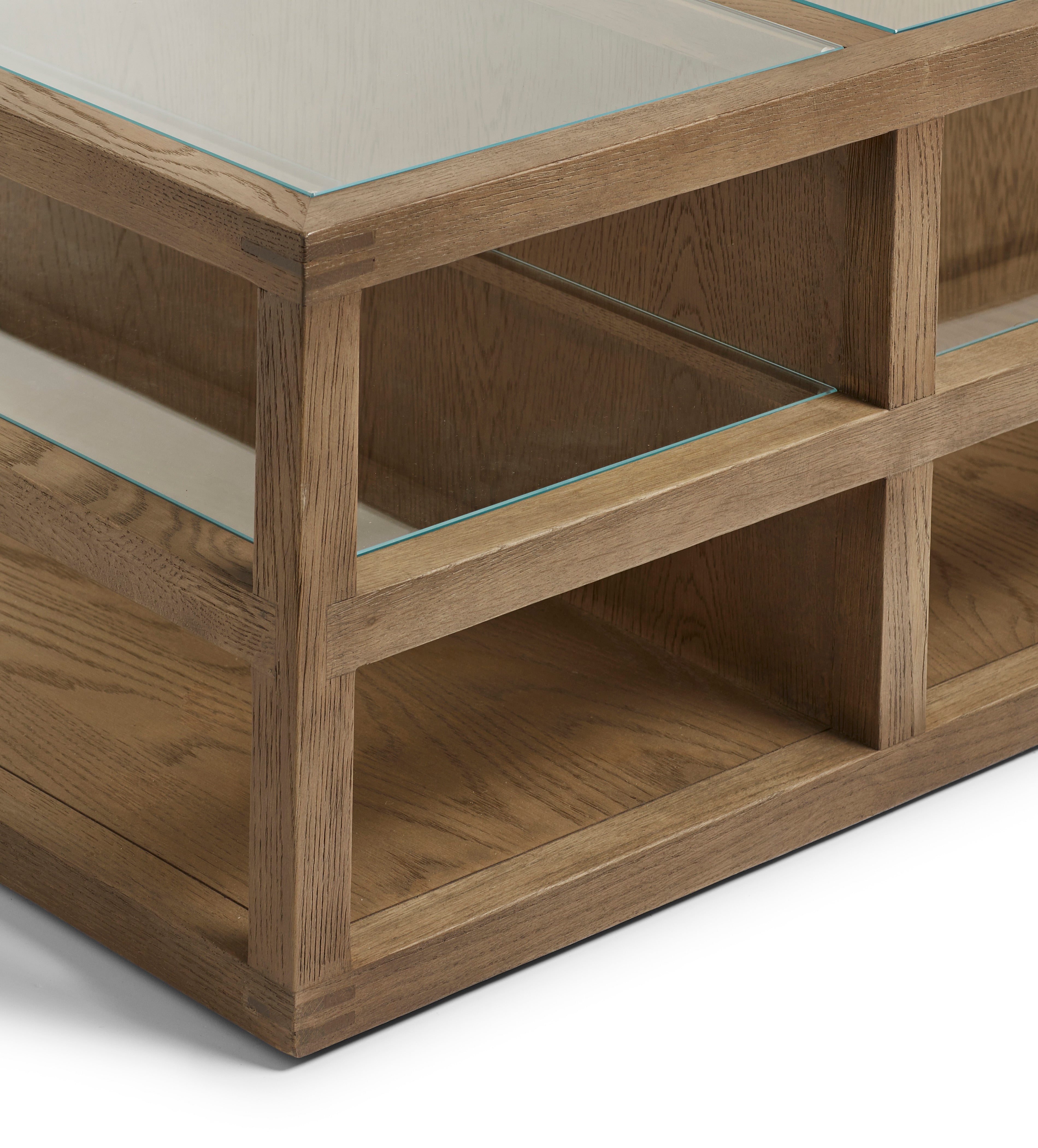 Alexey Coffee Table - Small - Weathered Oak Brown | OKA