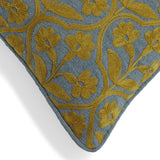 Allamanda Cushion Cover - Dark Teal/Mustard