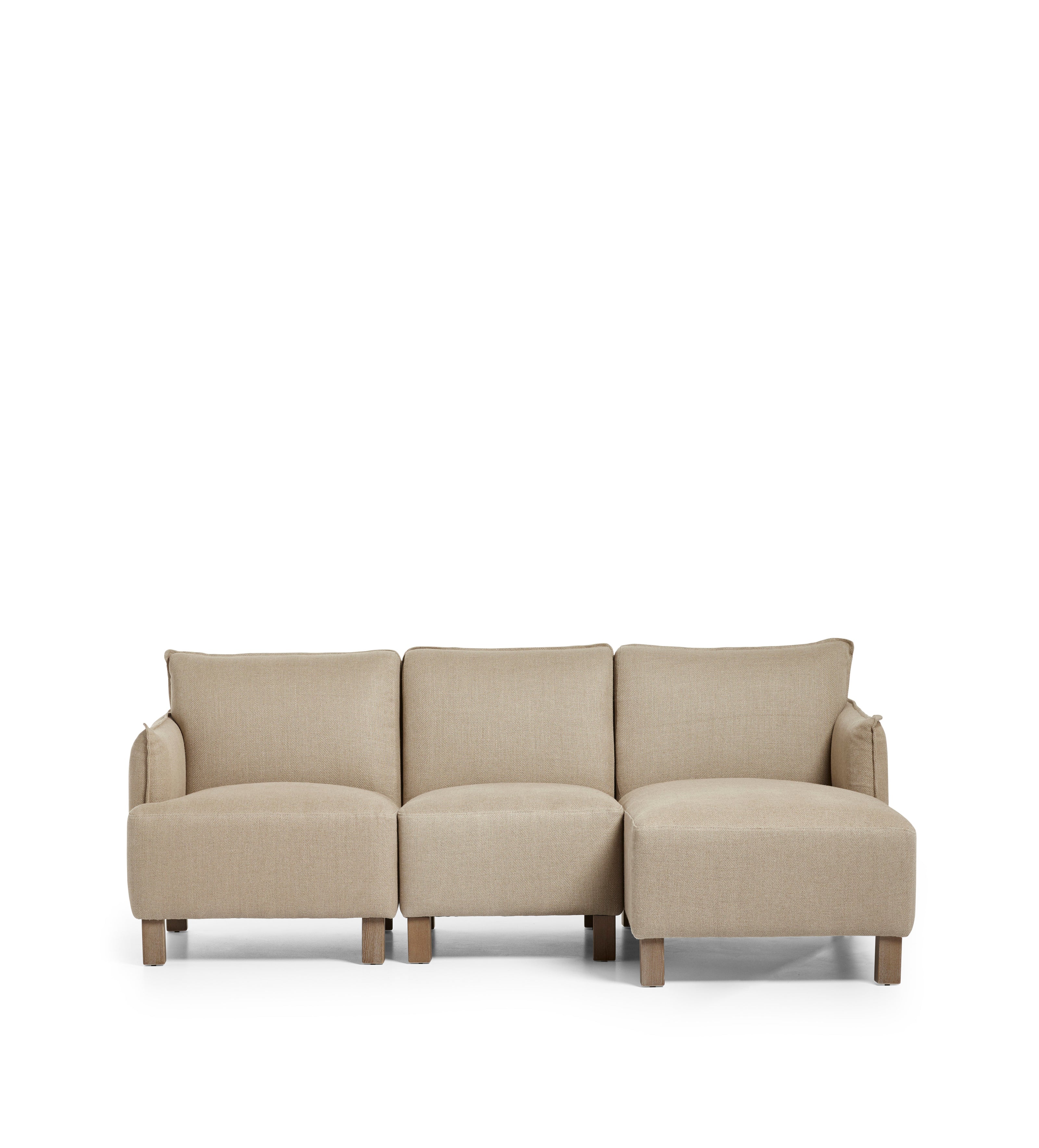 Alora Modular Sofa - Right Hand Facing - Wild Oats Wide Herringbone