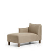 Alora Modular Sofa - Left-Hand Facing Chaise - Wild Oats Wide Herringbone