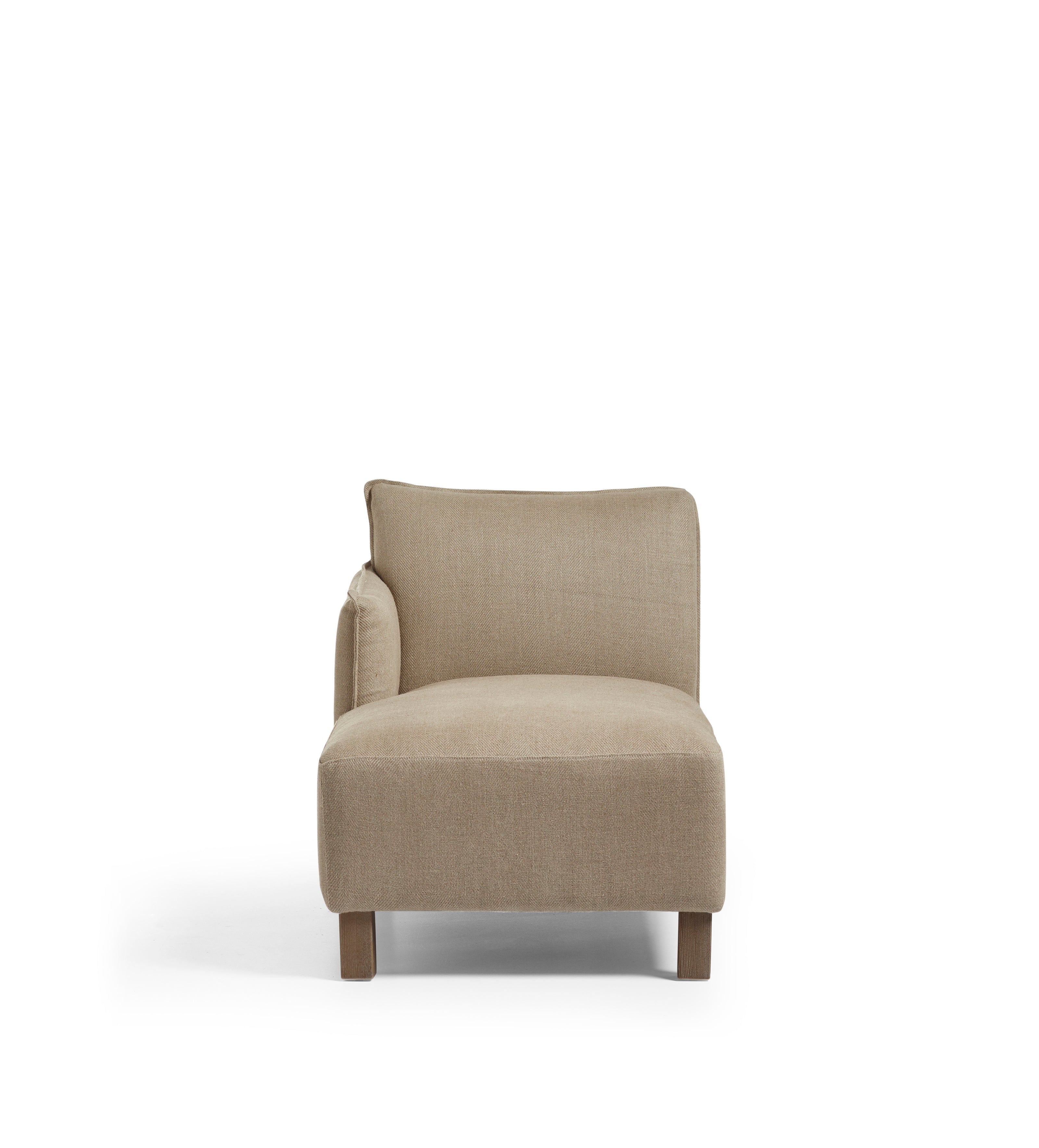 Alora Modular Sofa - Left Hand Facing - Wild Oats Wide Herringbone