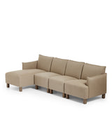 Alora Modular Sofa - Left Hand Facing - Wild Oats Wide Herringbone
