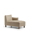 Alora Modular Sofa - Right-Hand Facing Chaise - Wild Oats Wide Herringbone