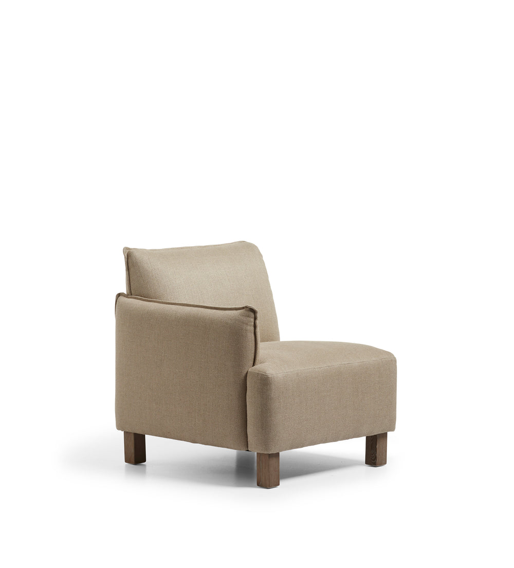 Alora Modular Sofa Unit - Left-Arm Unit - Wild Oats Wide Herringbone