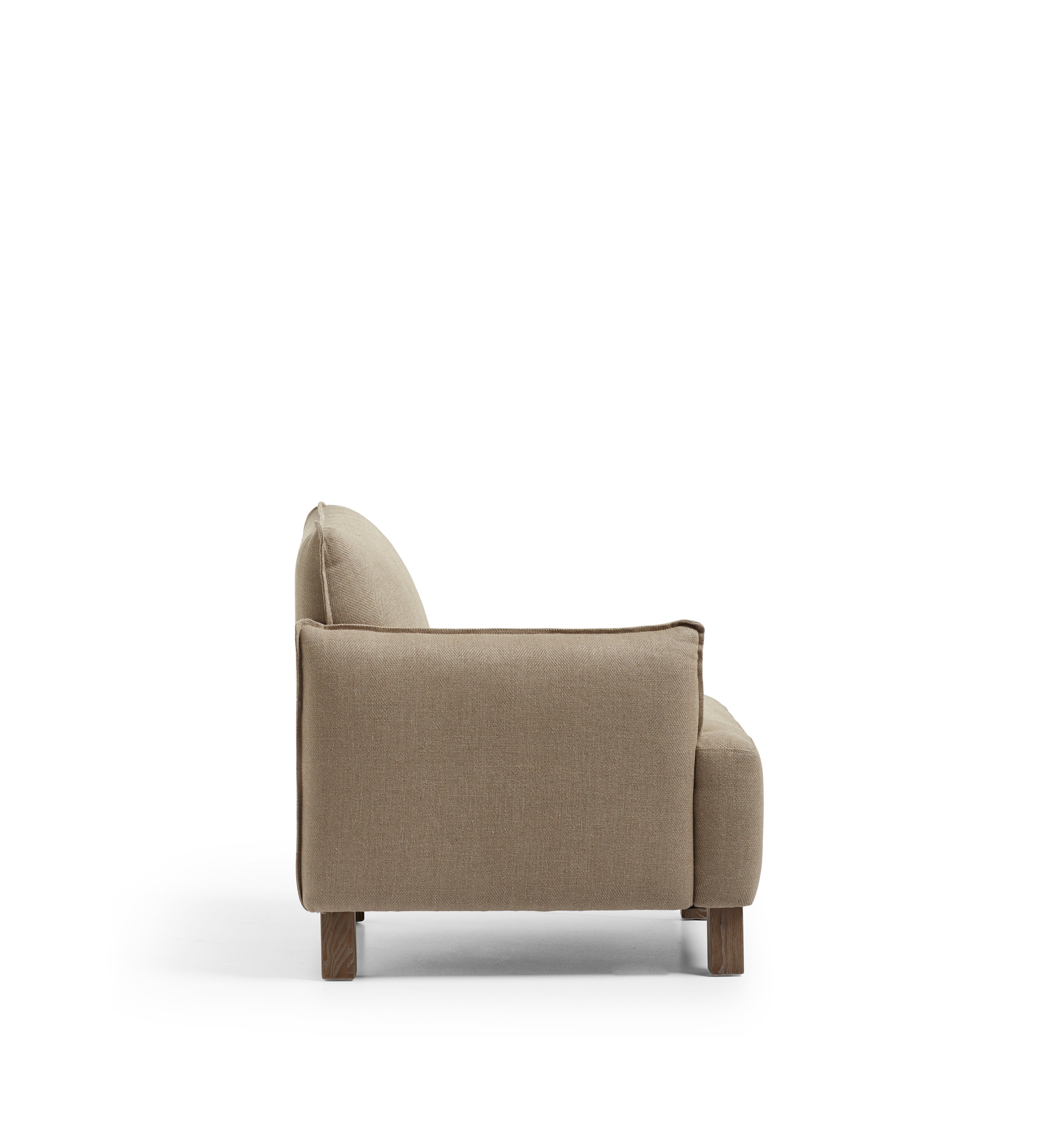Alora Modular Sofa Unit - Left-Arm Unit - Wild Oats Wide Herringbone