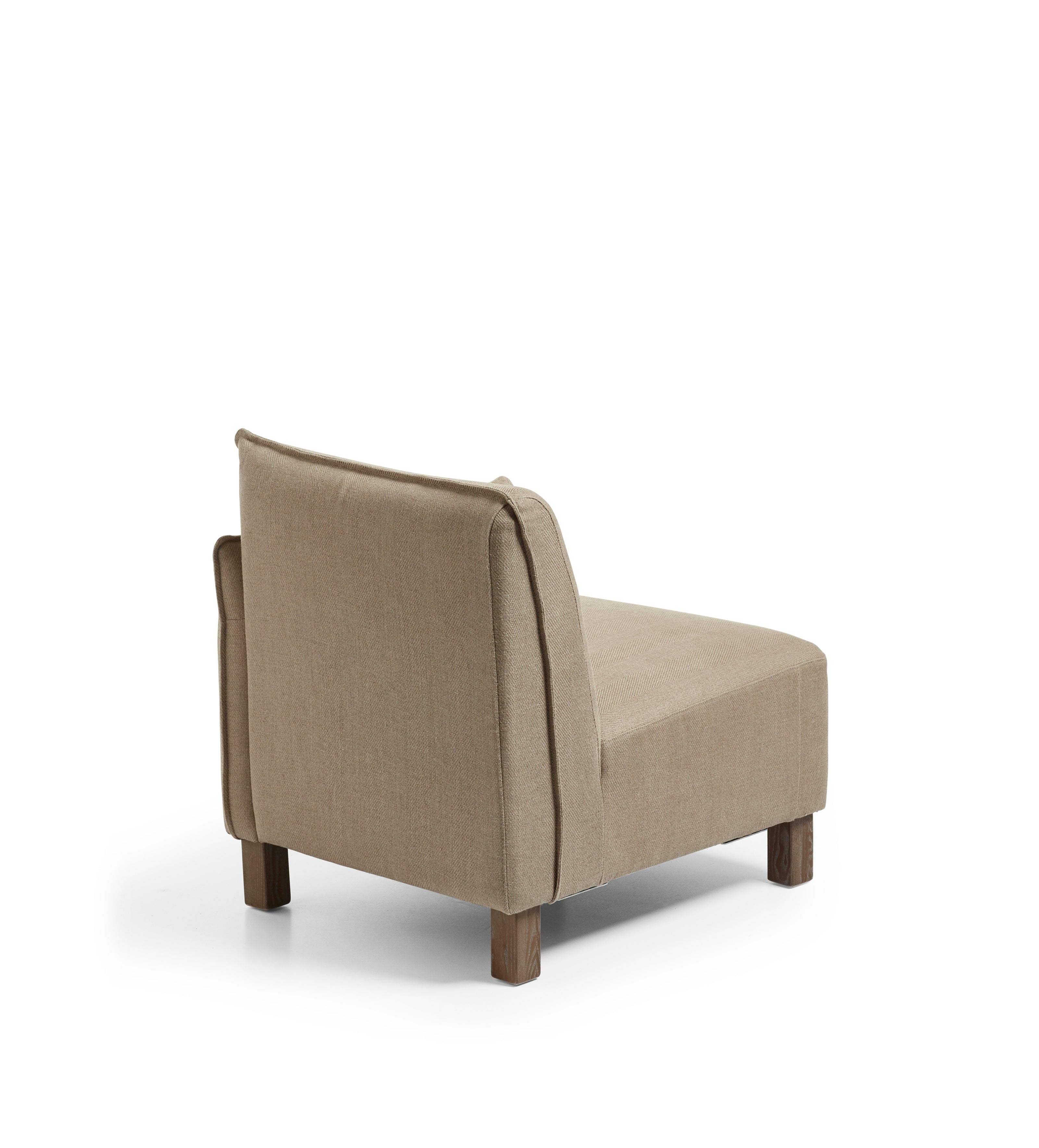 Alora Modular Sofa Unit - Right-Arm Unit - Wild Oats Wide Herringbone