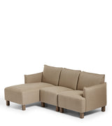 Alora Modular Sofa Unit - Right-Arm Unit - Wild Oats Wide Herringbone