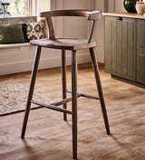 Altier Bar Stool - Burnt Oak