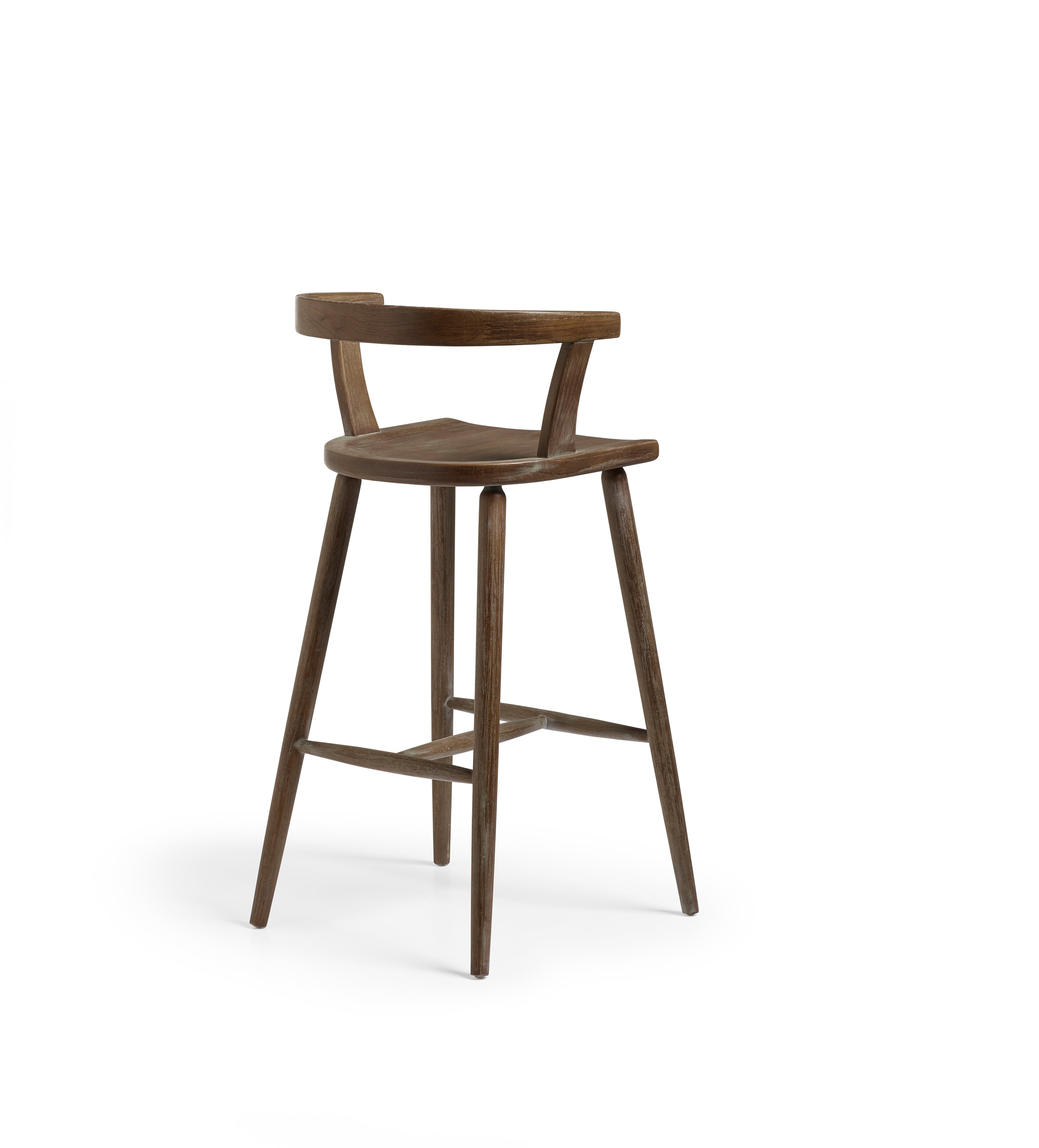 Altier Bar Stool - Burnt Oak