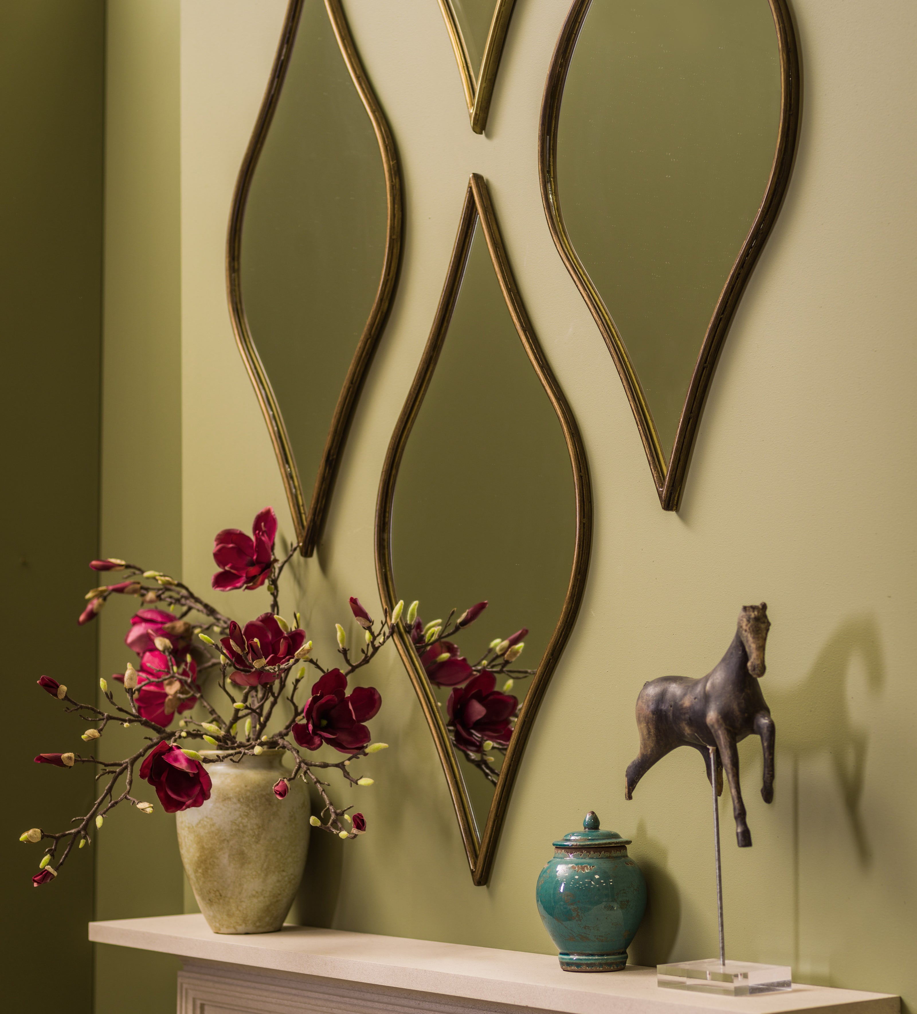 Amphion Mirror - Antique Bronze