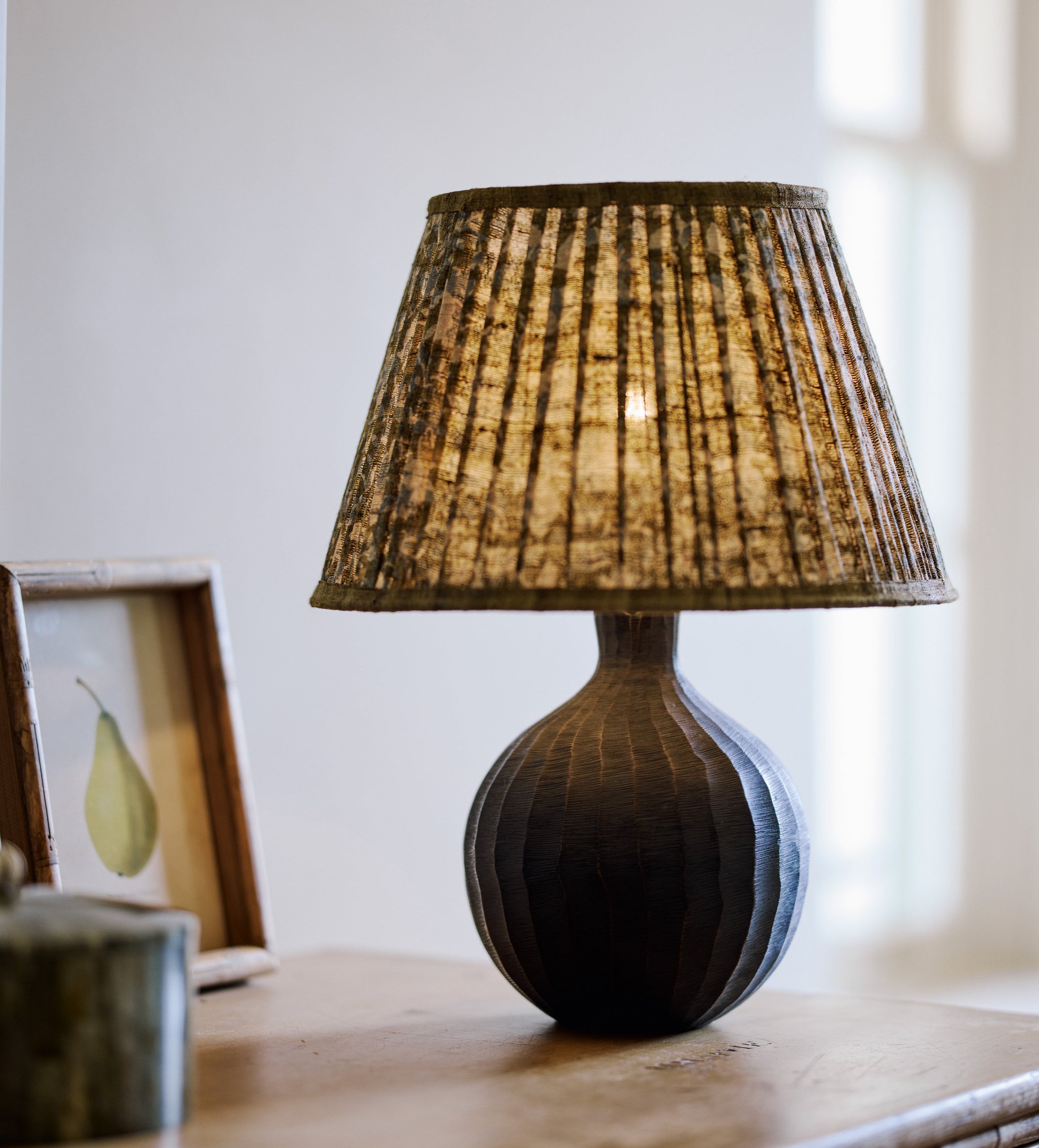 Anassa Table Lamp Base - Blackened Bronze