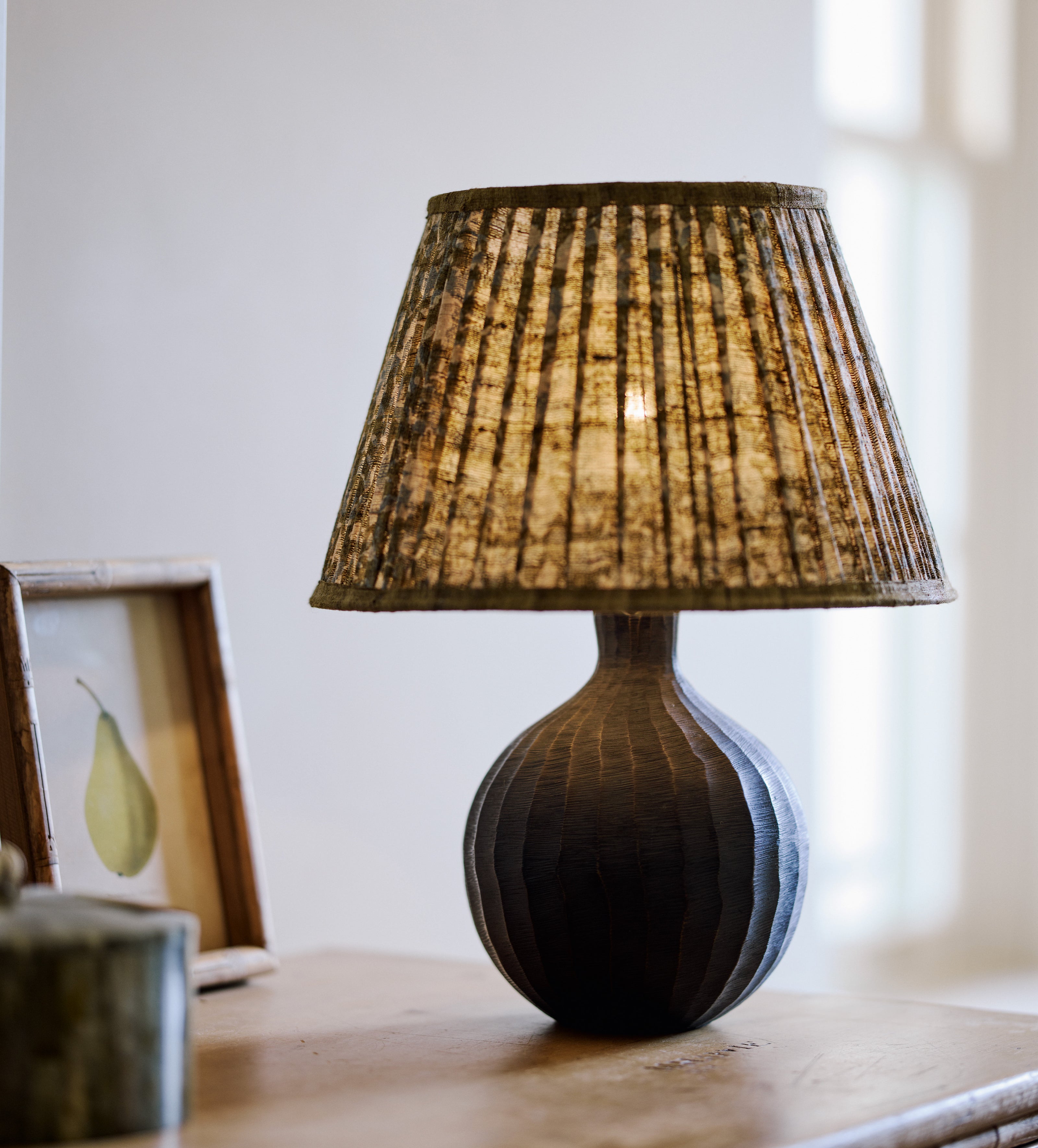 Anassa Table Lamp Base - Blackened Bronze