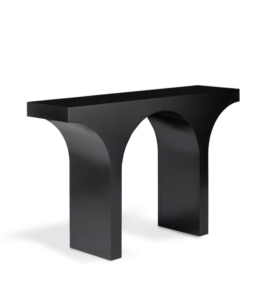 Anio Console Table - Ebony Black | OKA