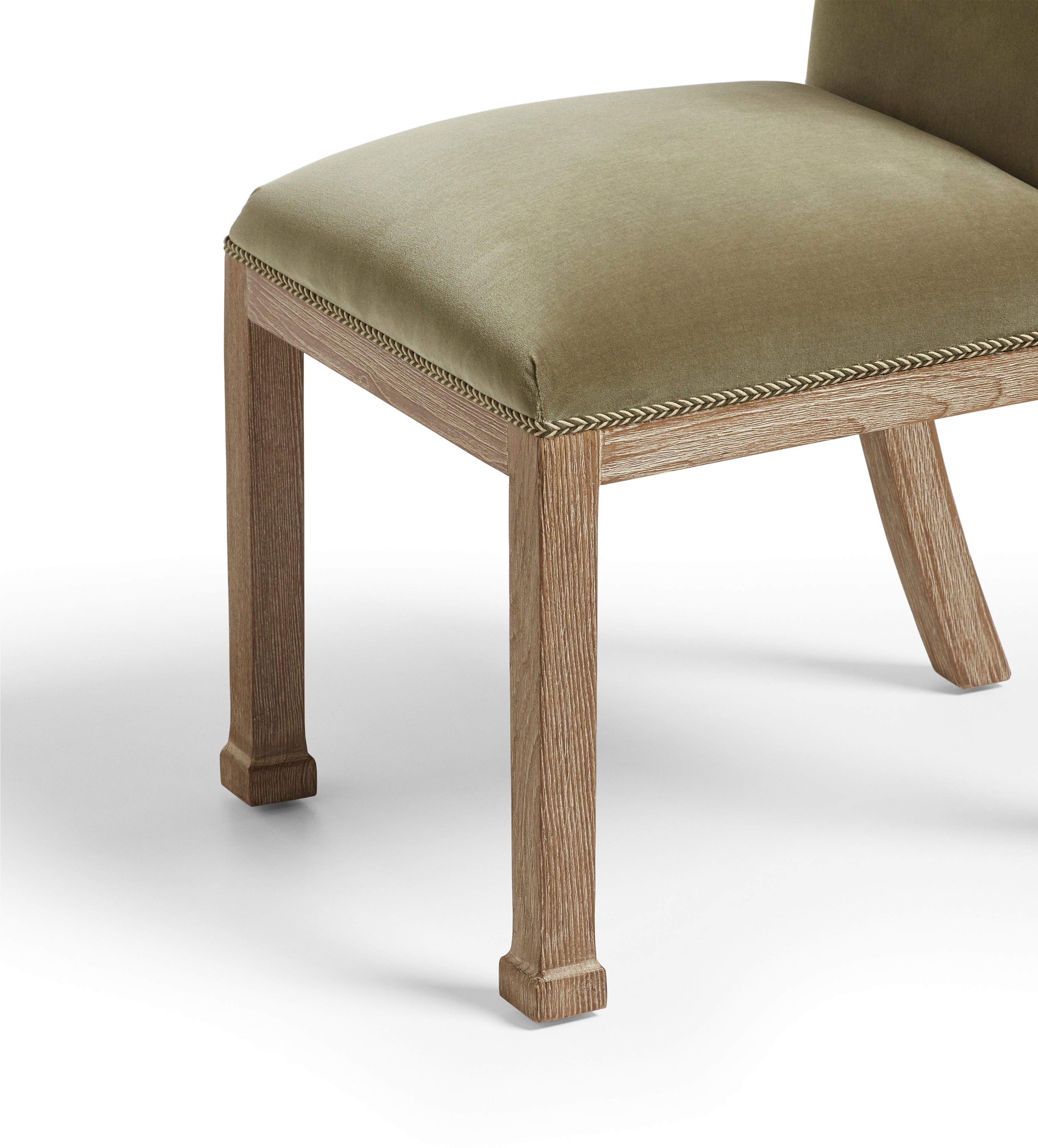 Anwen Velvet Dining Chair - Lichen