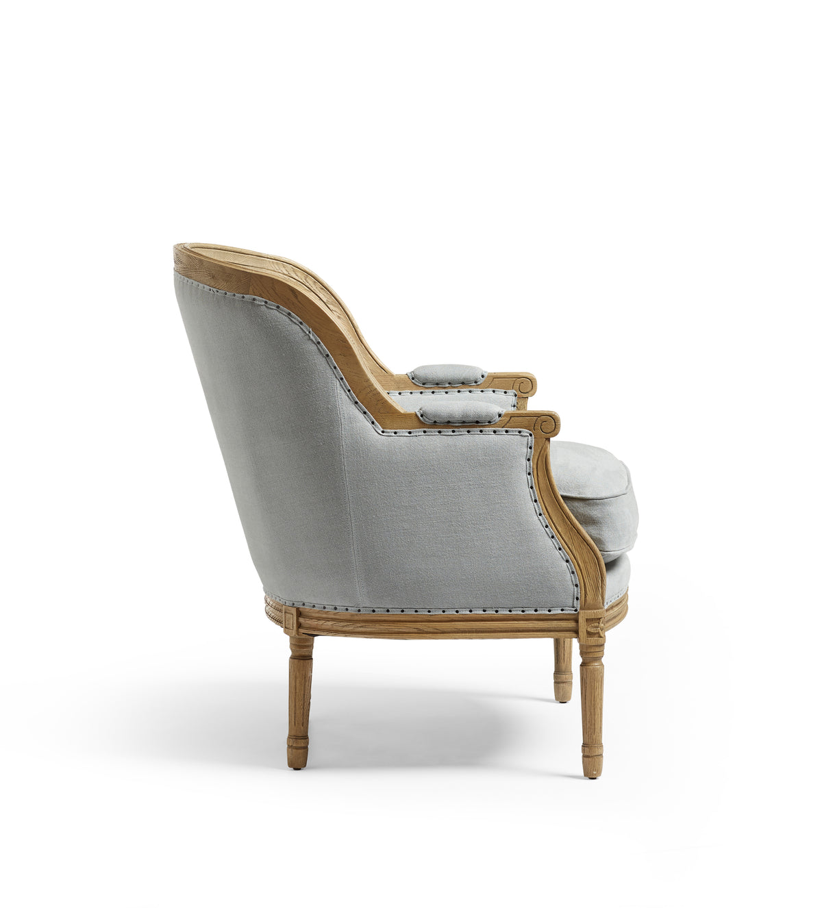 Arbre Linen Armchair - Ice Blue