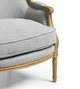 Arbre Linen Armchair - Ice Blue