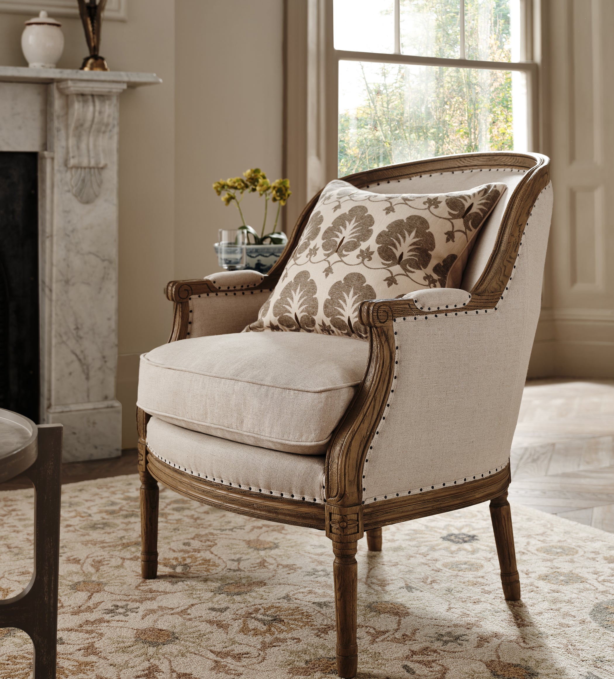 Arbre Linen Armchair - Natural Linen