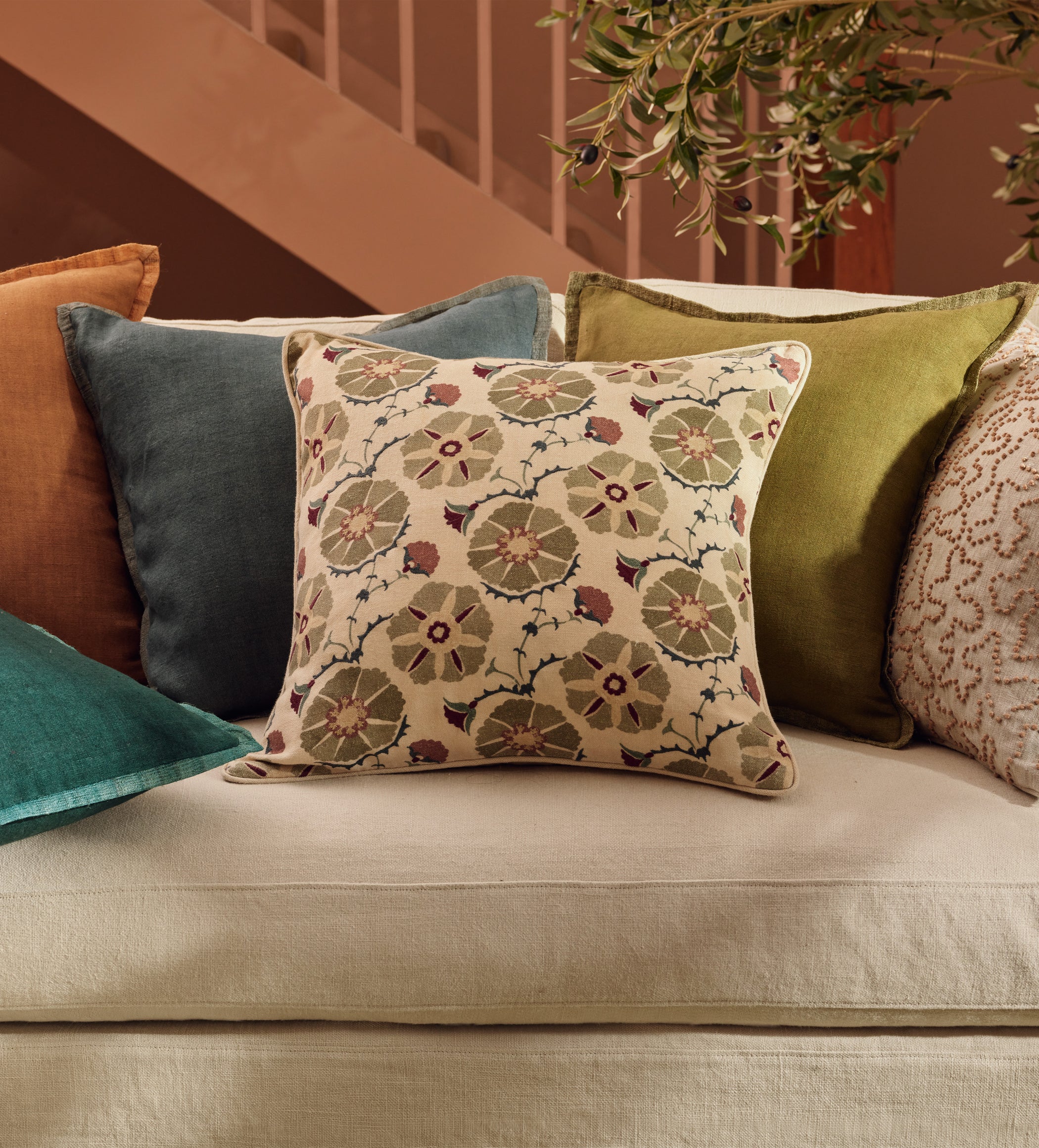 Archibald Cushion Cover - Charcoal