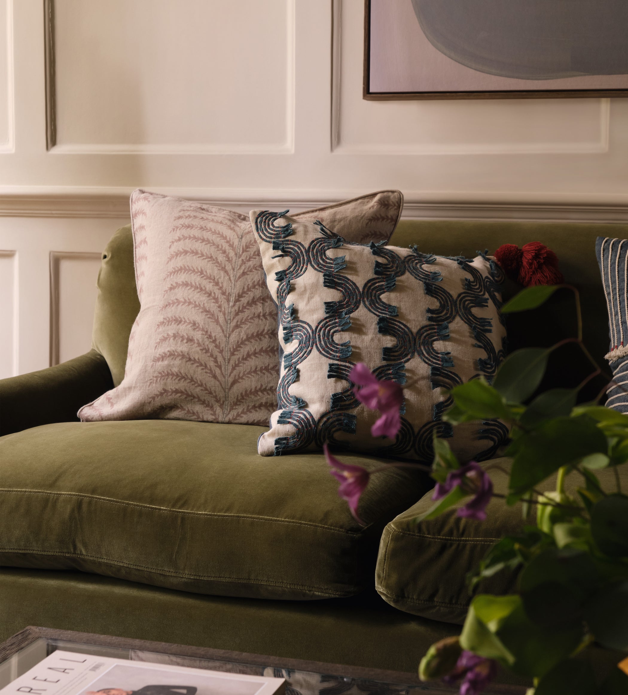 Areca Cushion Cover - Plaster