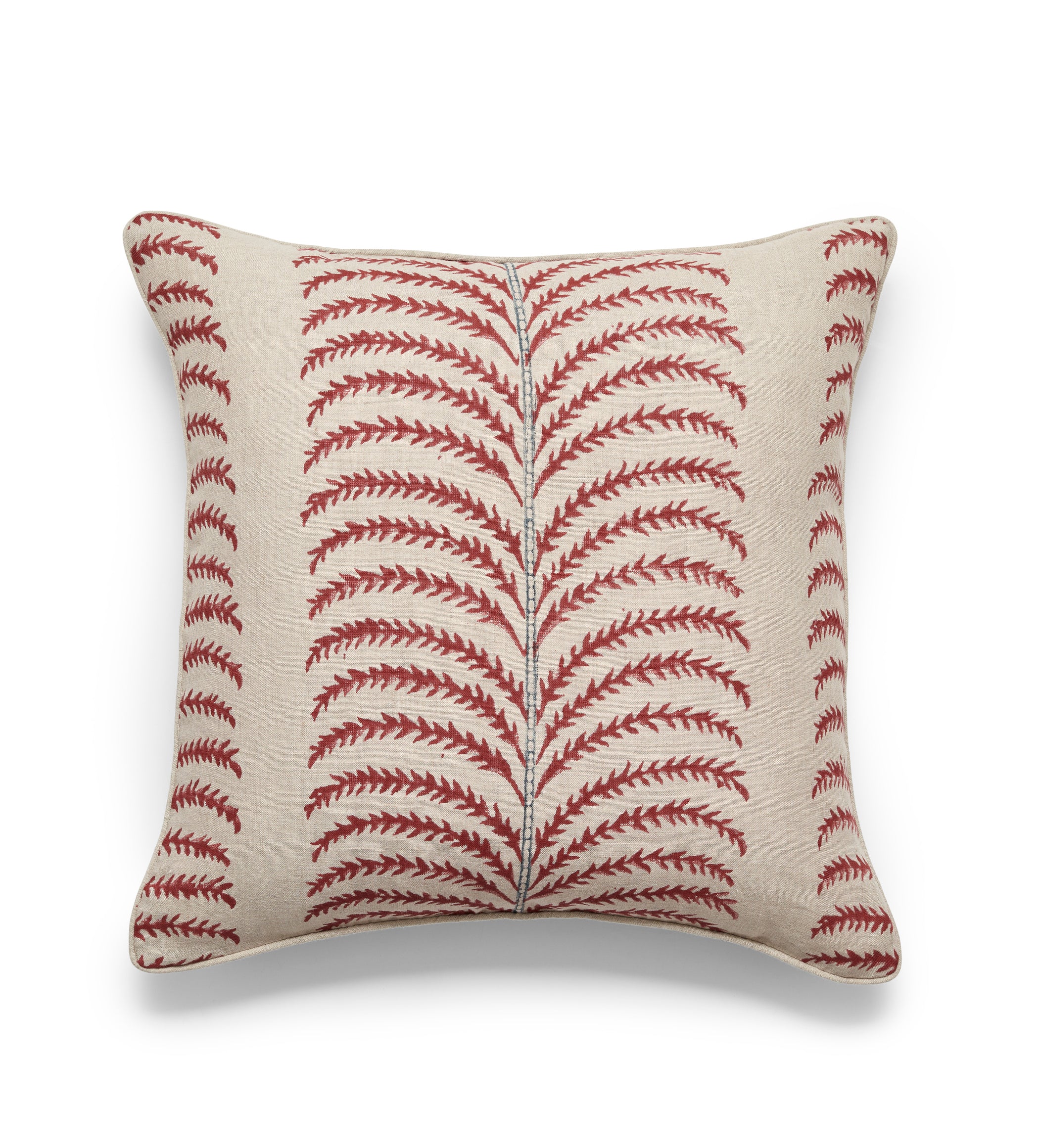 Areca Cushion Cover - Blood Orange/Air Force Blue