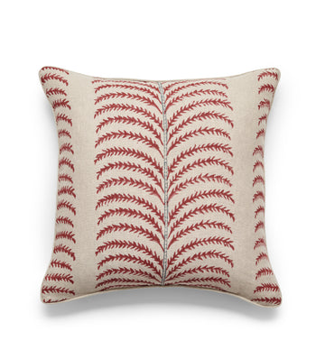 Areca Cushion Cover - Blood Orange/Air Force Blue