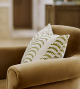 Areca Cushion Cover - Dirty Lime