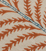 Areca Cushion Cover - Dirty Orange/Airforce Blue