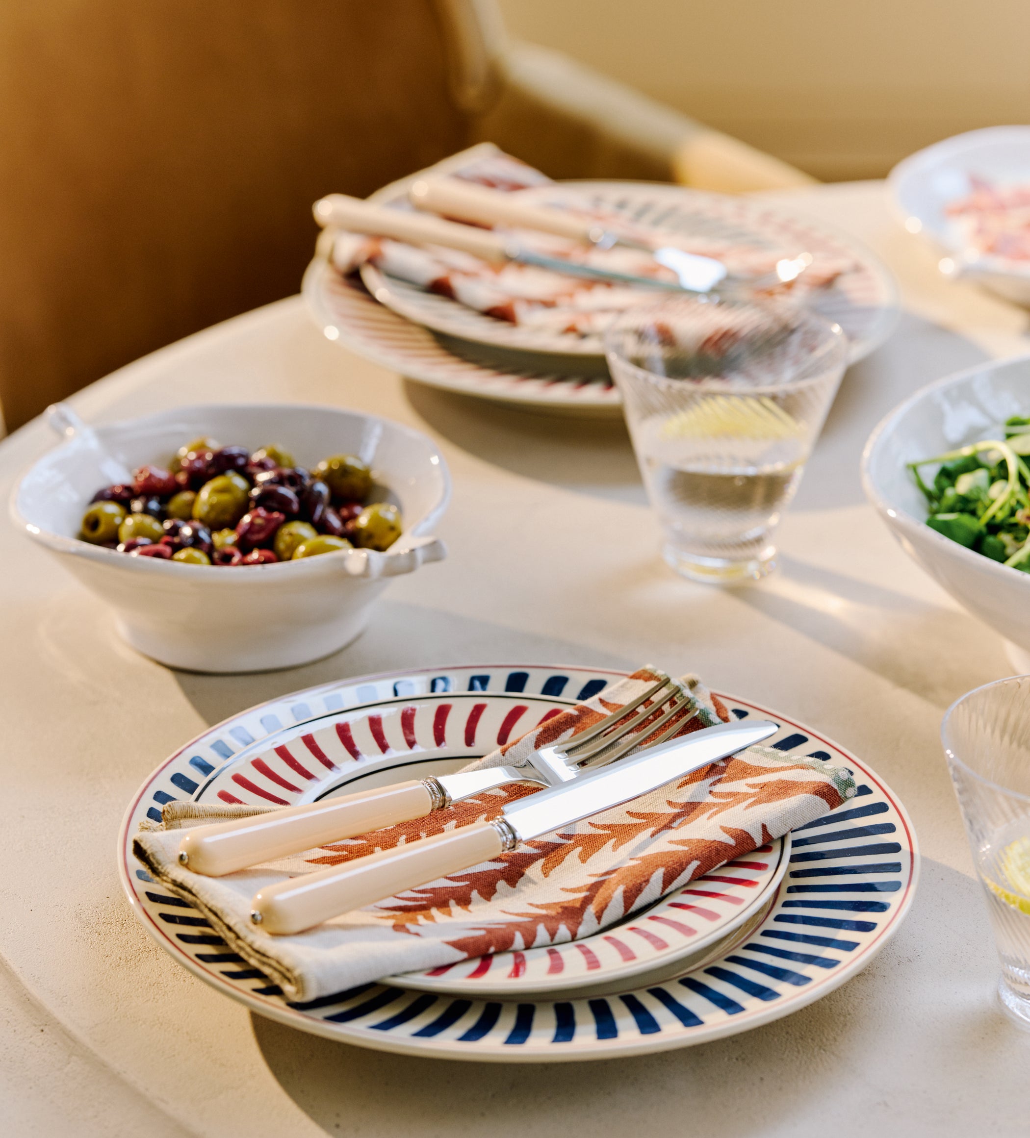 Areca Napkins - Set of Four - Earthy Red