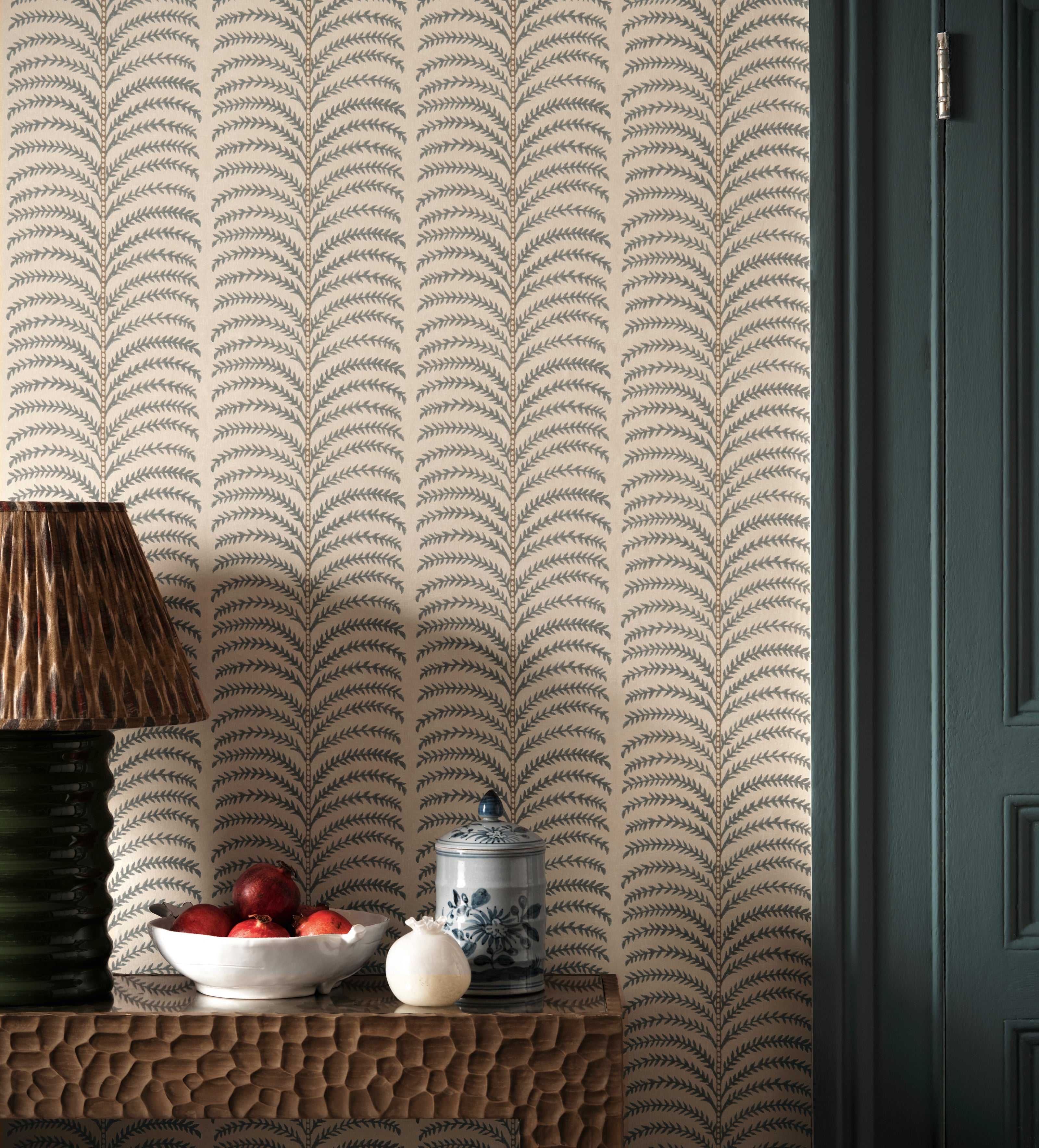 Areca Wallpaper - Air Force Blue