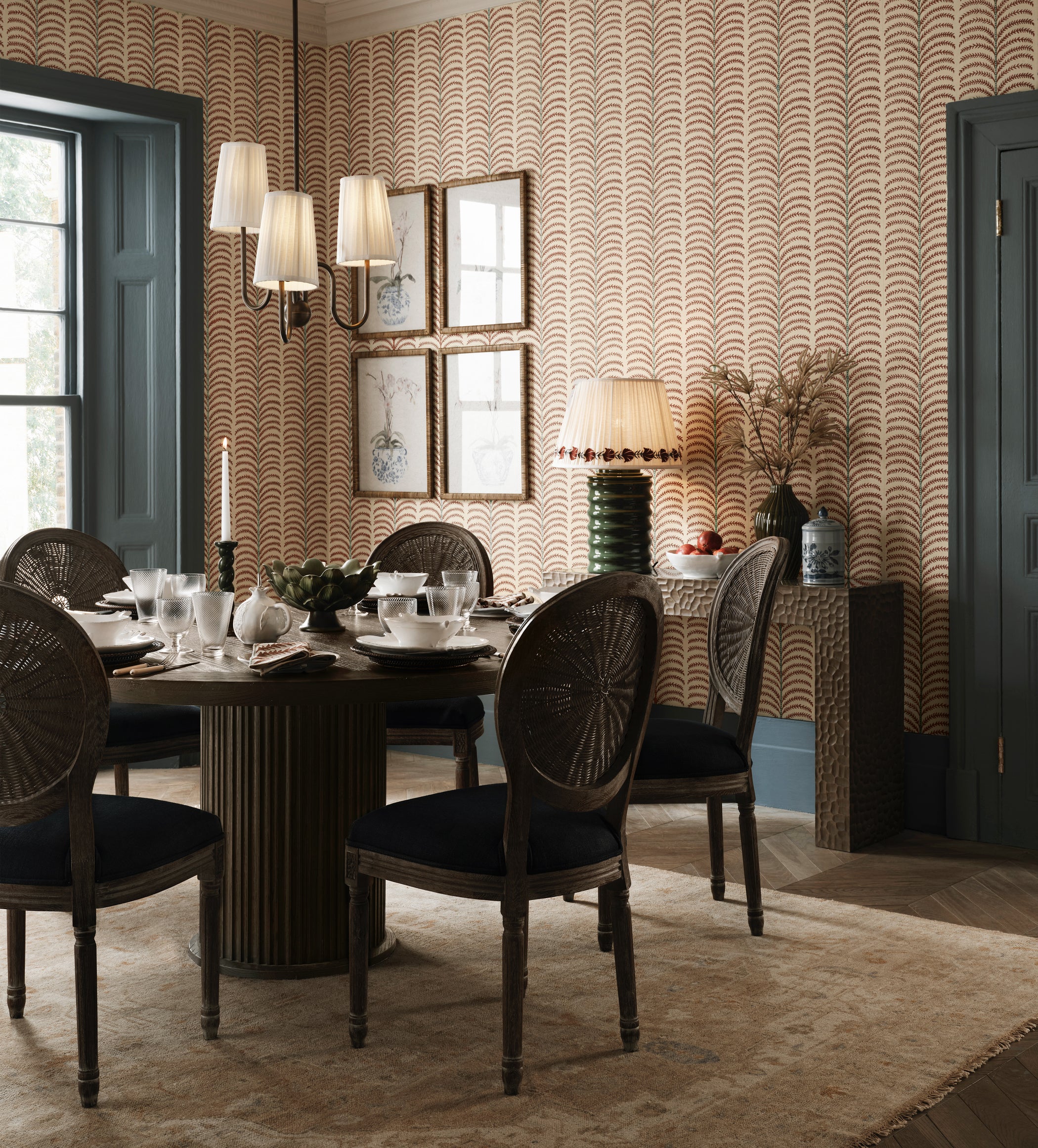 Areca Wallpaper - Warm Red