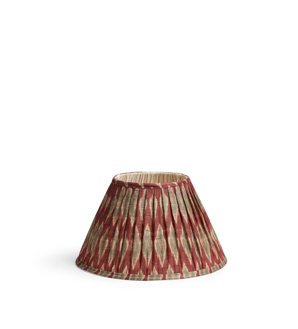 Argyle Lampshade 35cm - Warm Red