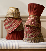 Argyle Lampshade 35cm - Warm Red