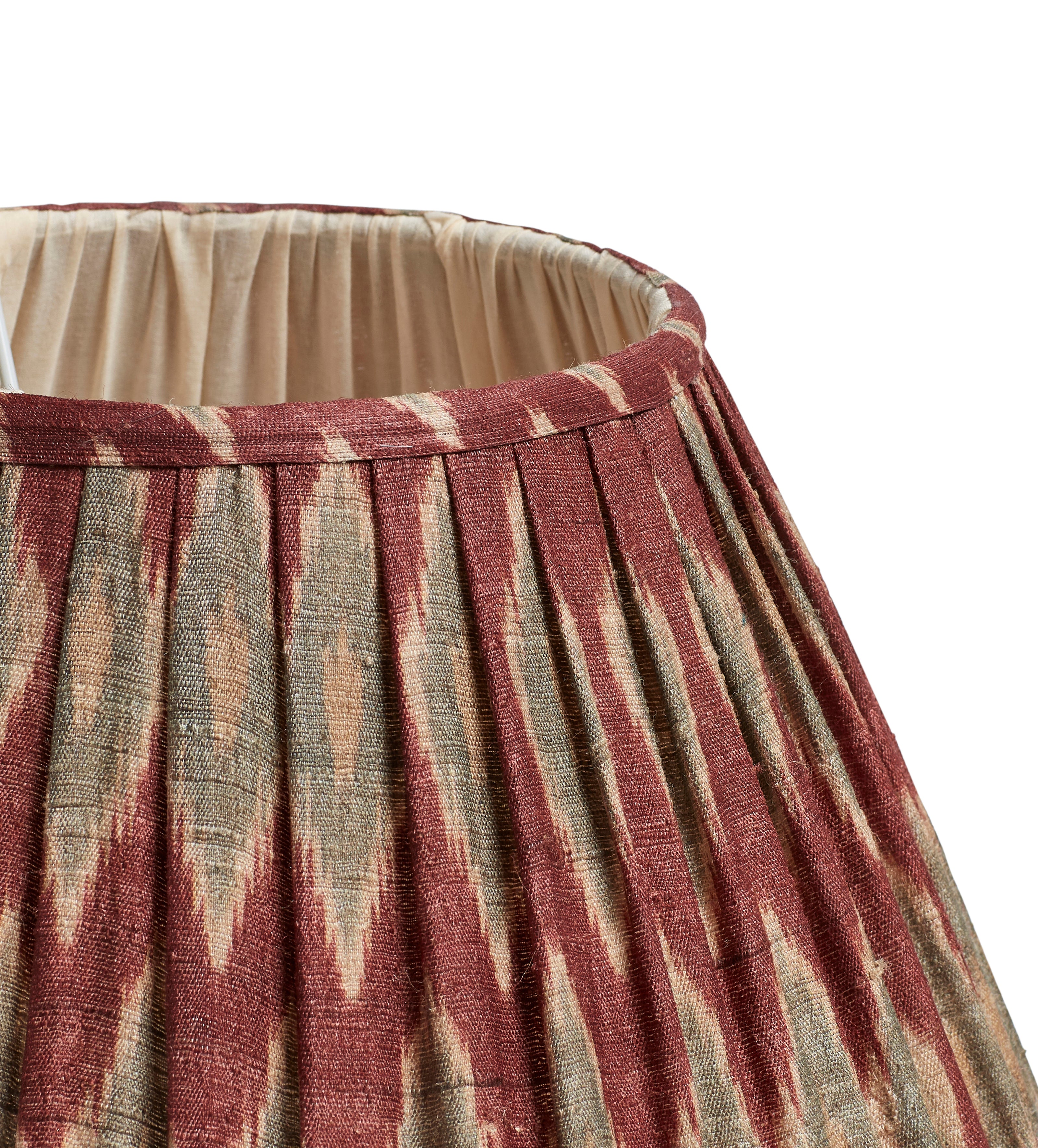 Argyle Lampshade 35cm - Warm Red