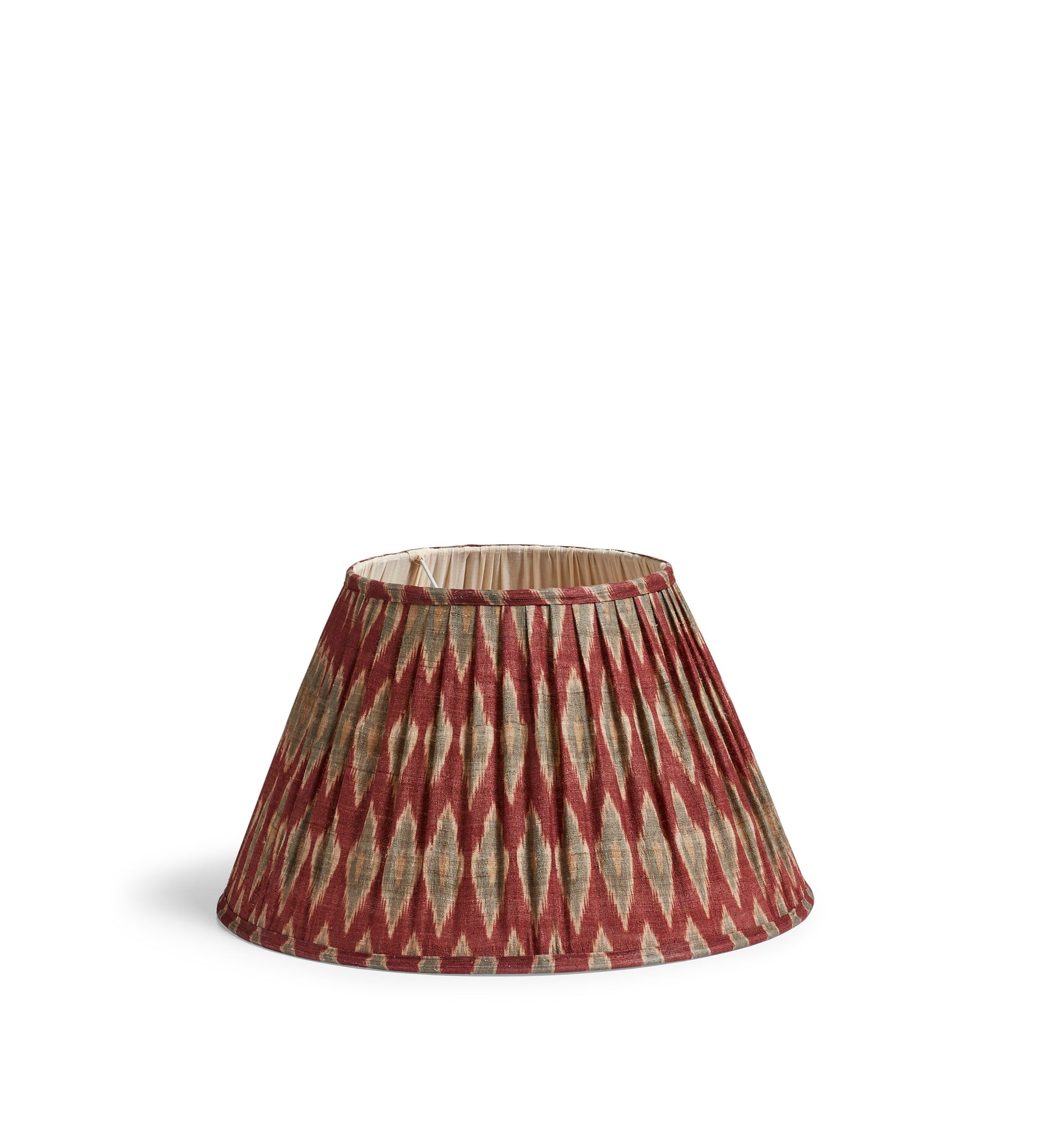Argyle Lampshade 45cm - Warm Red