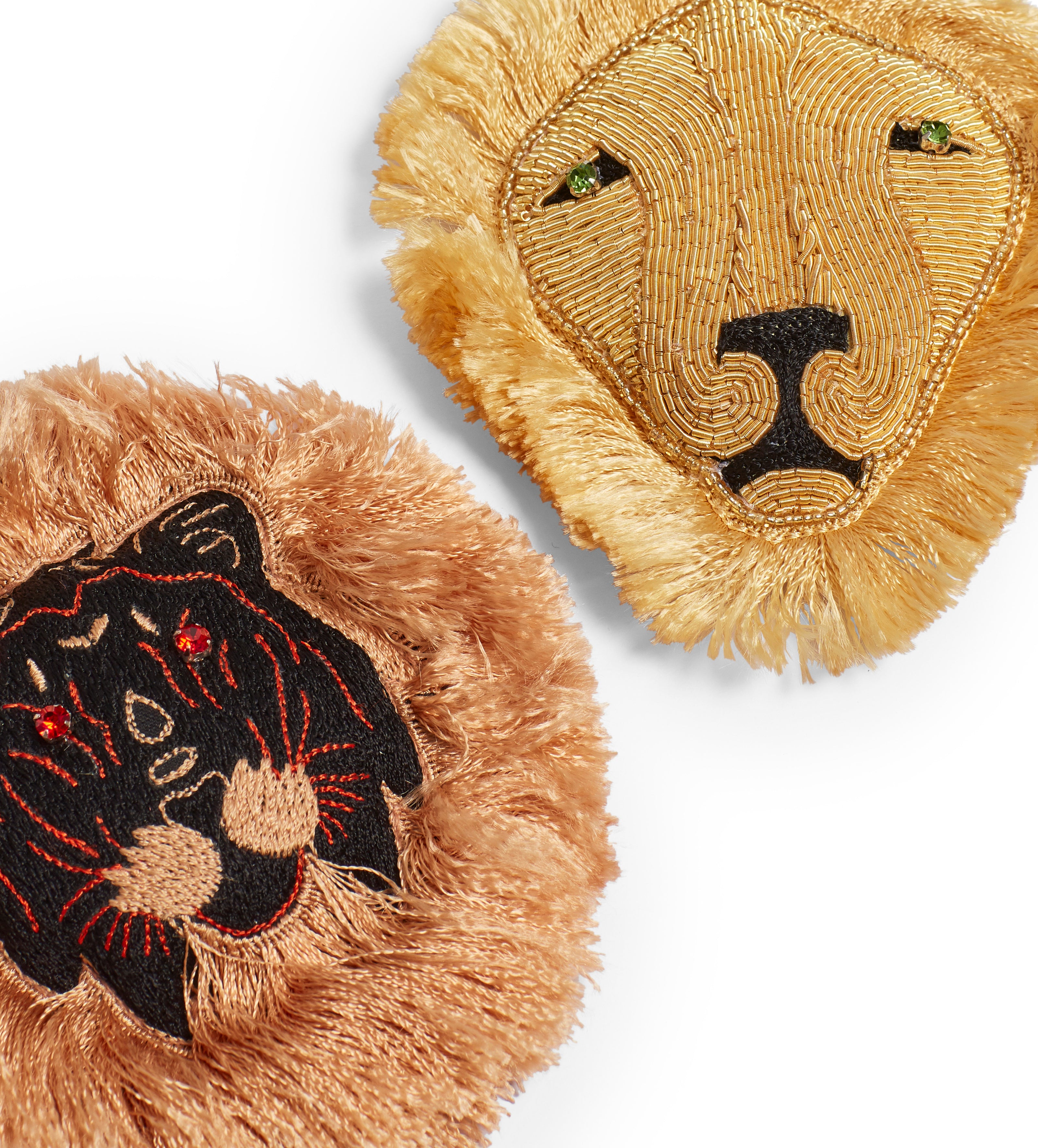 Asiatic Lion Hanging Decorations Pair - Multi