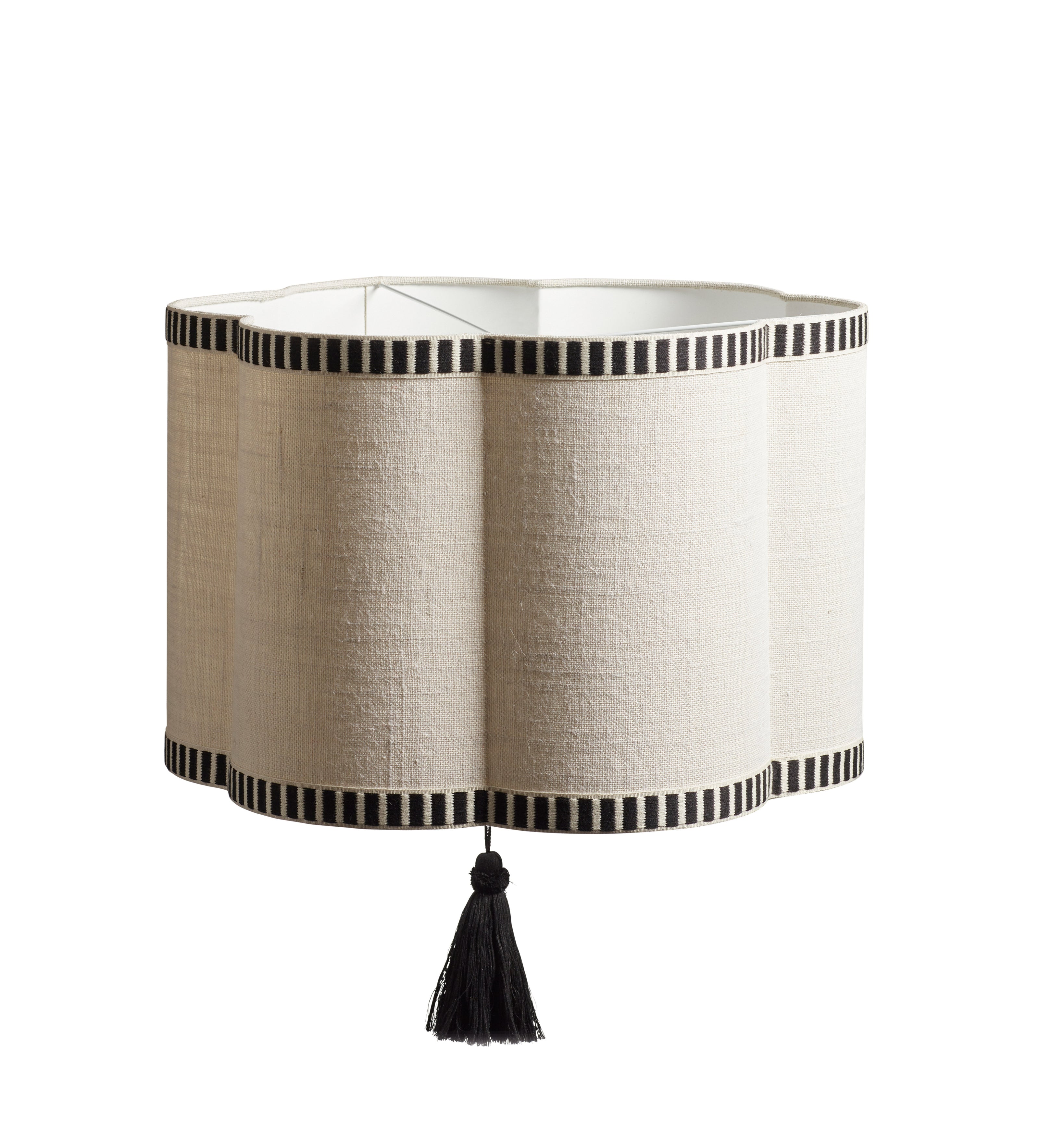 Asphodel Lampshade 55cm - Ivory/Black