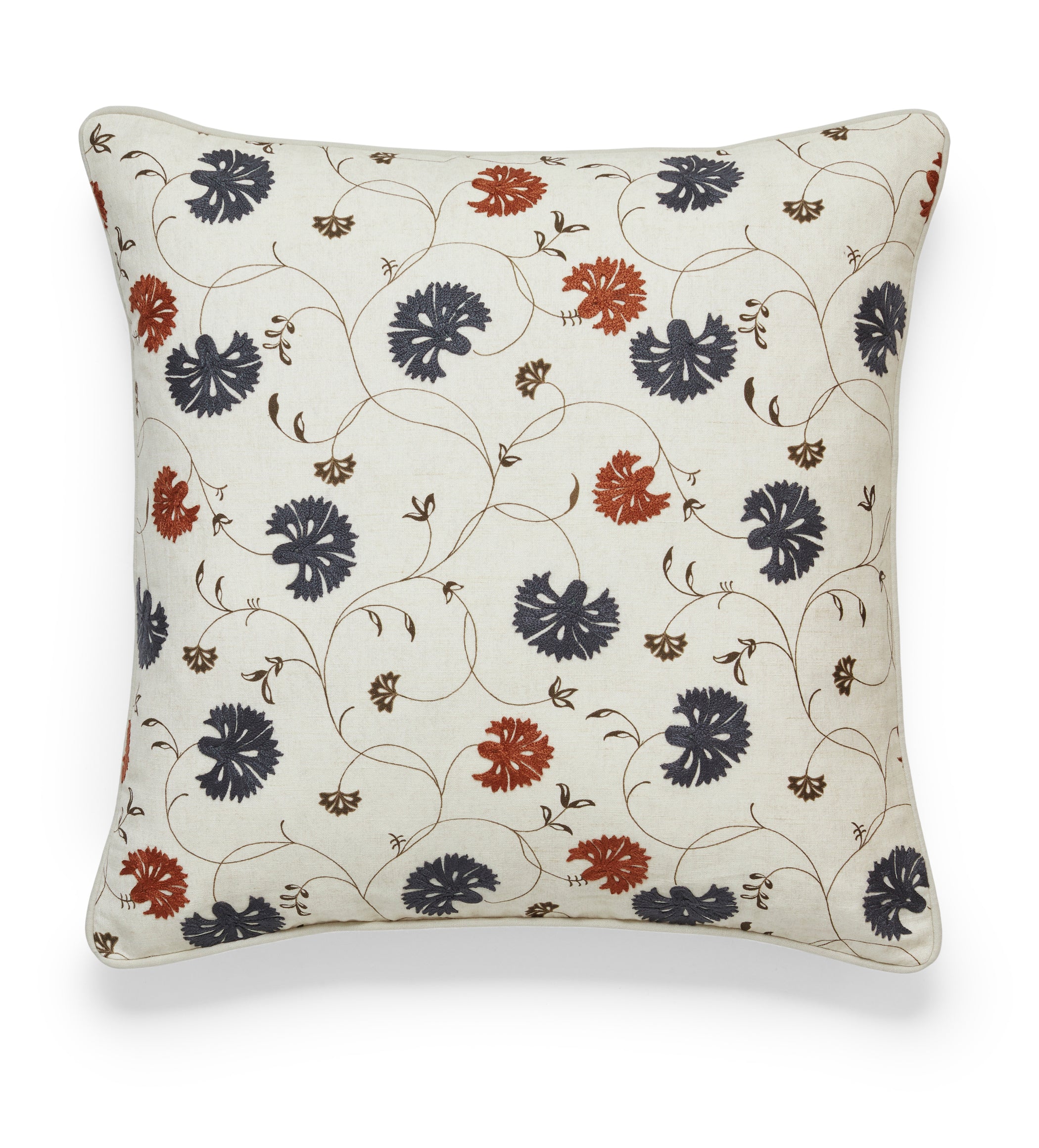 Atara Cushion Cover - Air Force Blue/Russet