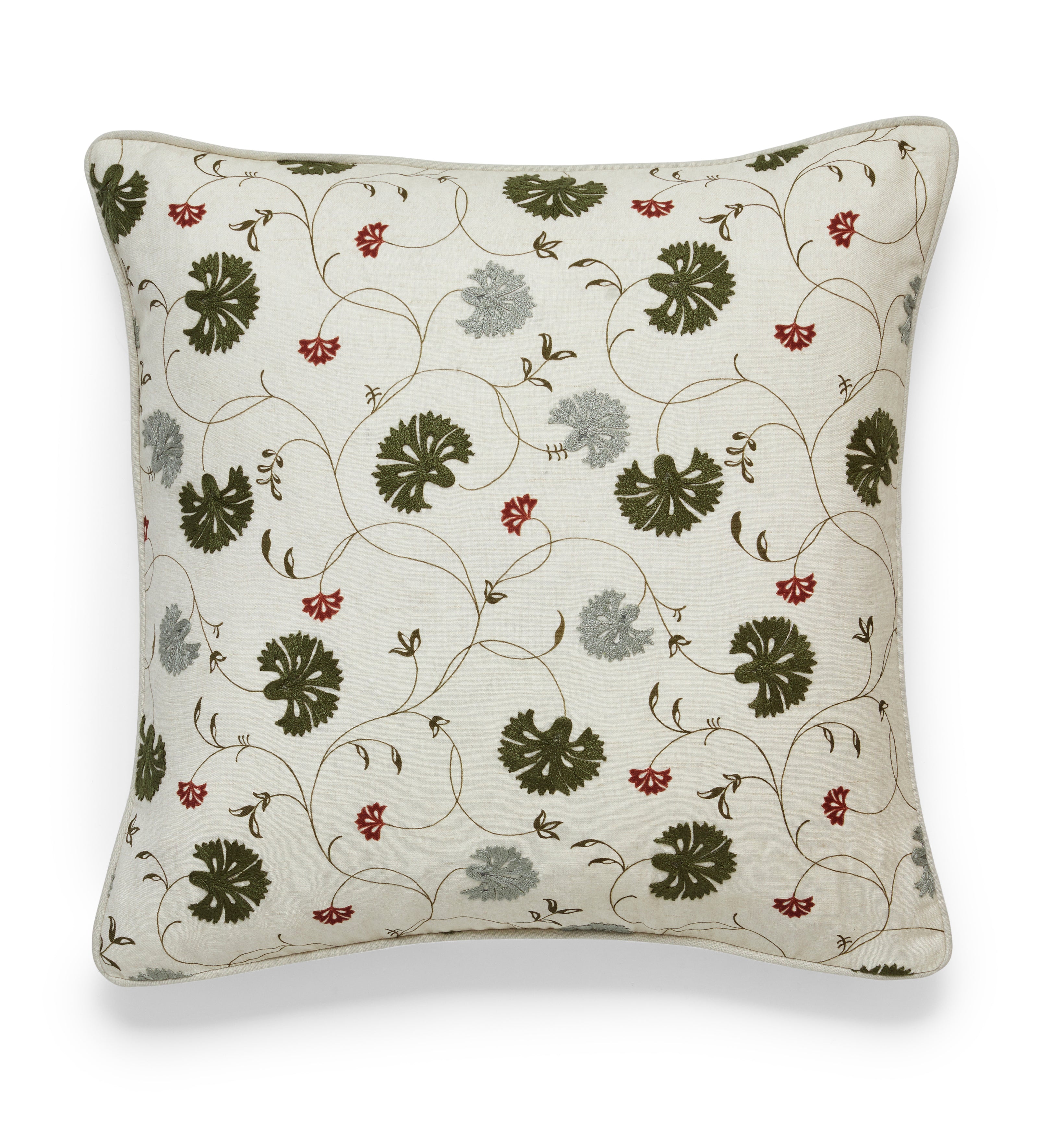 Atara Cushion Cover - Grey Green/Toffee
