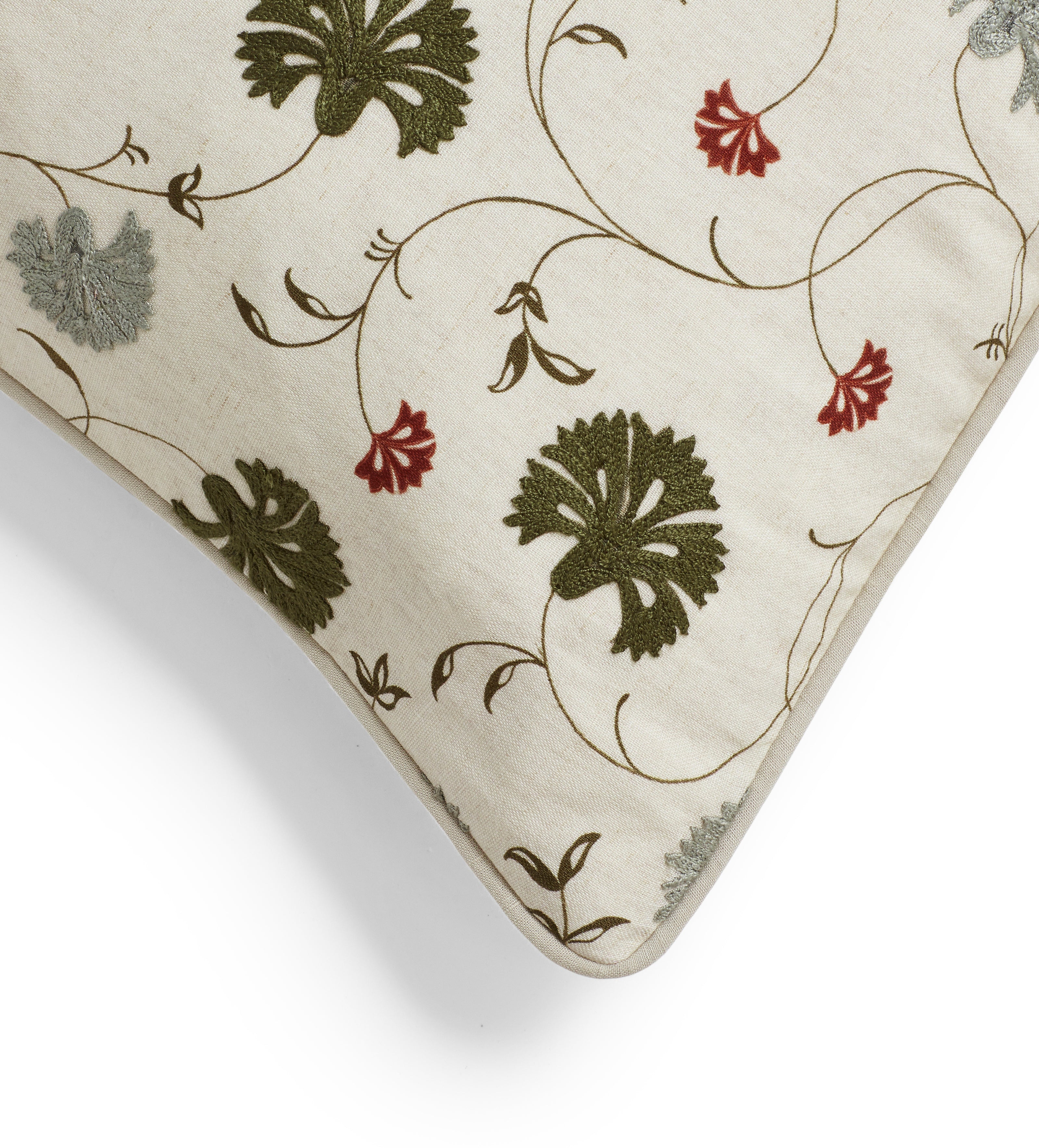 Atara Cushion Cover - Grey Green/Toffee