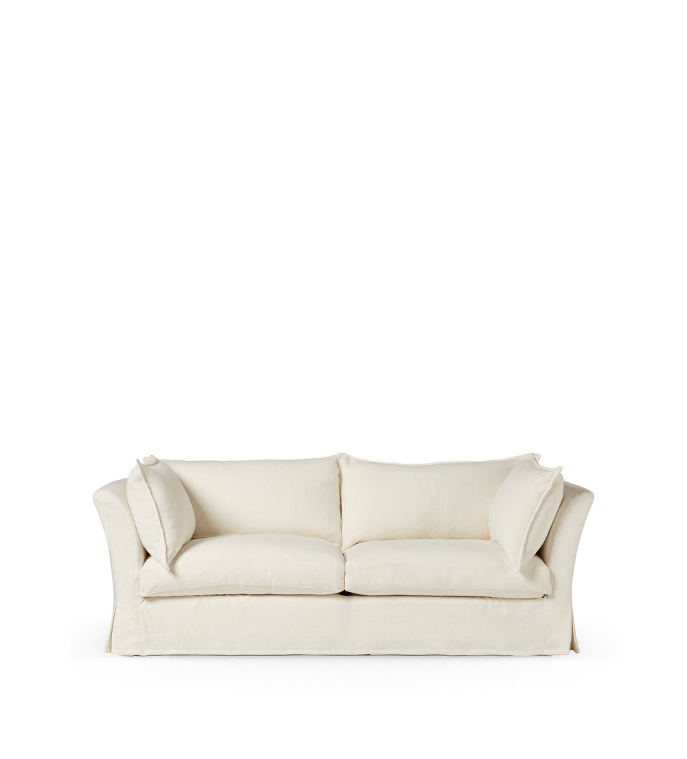 Avitus Linen 3-Seater Sofa - Linen White
