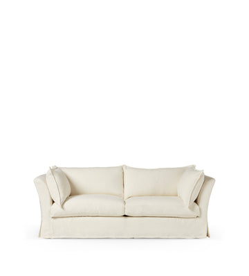 Avitus Linen 3-Seater Sofa - Linen White