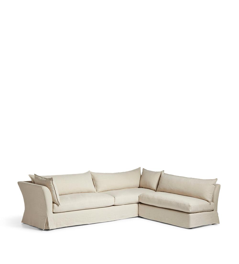 Avitus Linen Corner Sofa - Natural