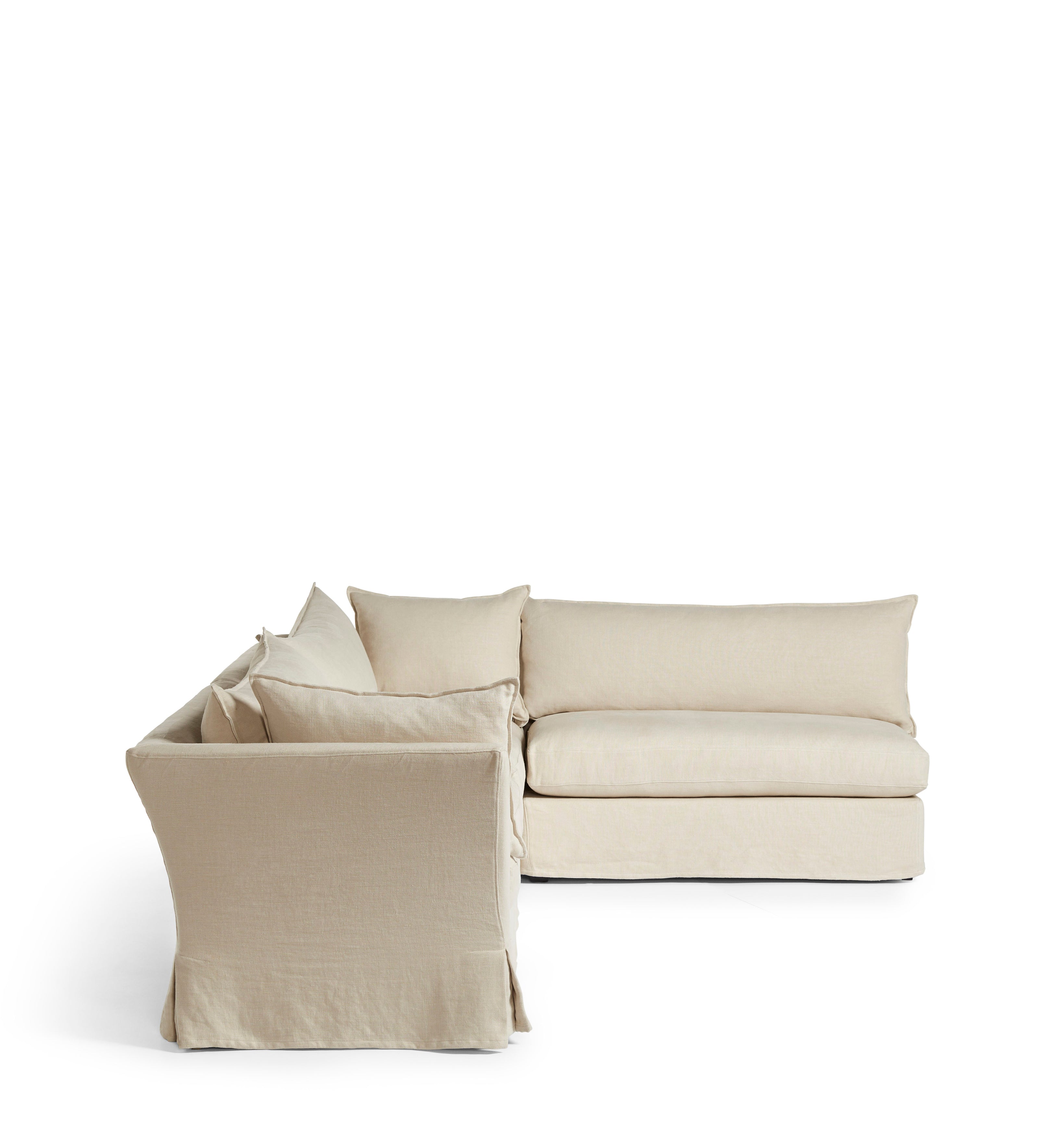 Avitus Linen Corner Sofa - Natural